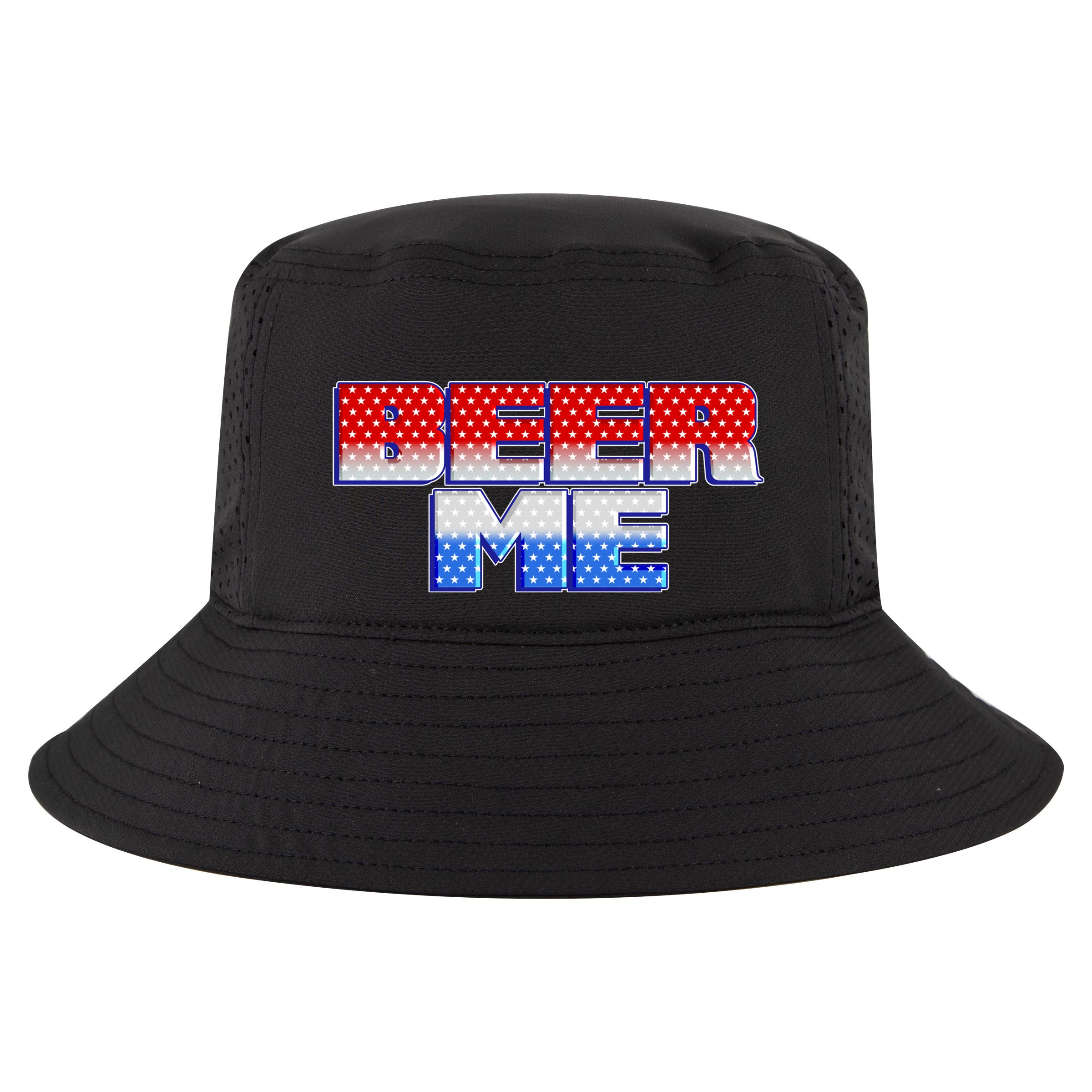 Red White And Blue Beer Me Cool Comfort Performance Bucket Hat