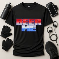 Red White And Blue Beer Me Cooling Performance Crew T-Shirt