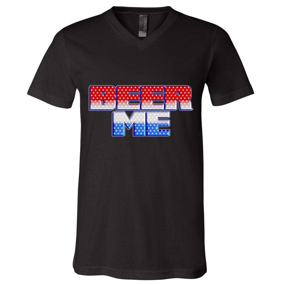 Red White And Blue Beer Me V-Neck T-Shirt