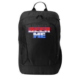 Red White And Blue Beer Me City Backpack