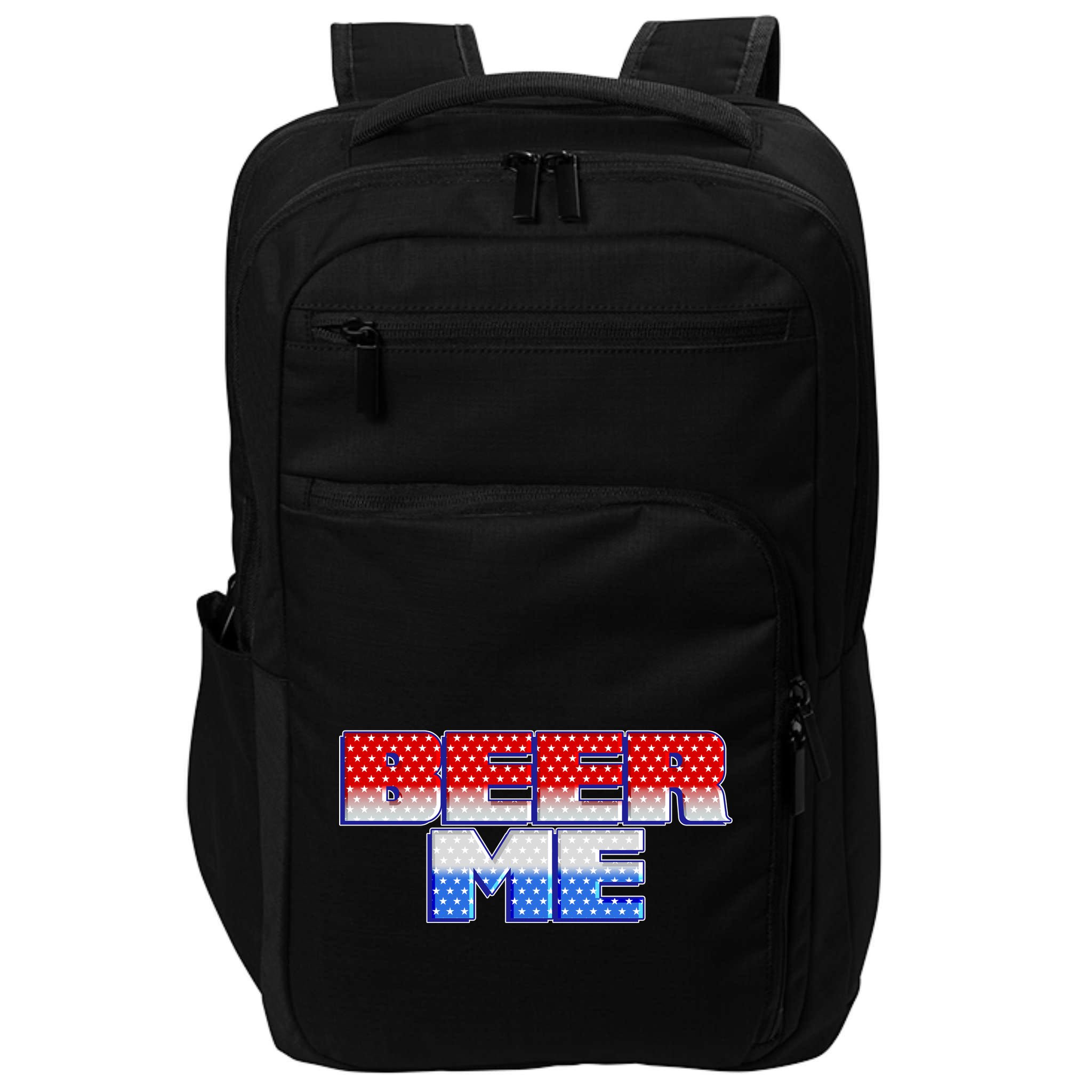 Red White And Blue Beer Me Impact Tech Backpack