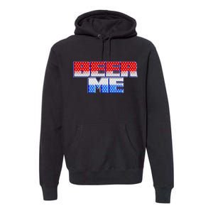 Red White And Blue Beer Me Premium Hoodie