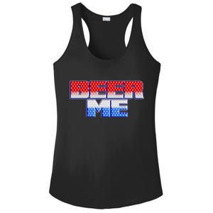 Red White And Blue Beer Me Ladies PosiCharge Competitor Racerback Tank