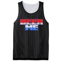 Red White And Blue Beer Me Mesh Reversible Basketball Jersey Tank