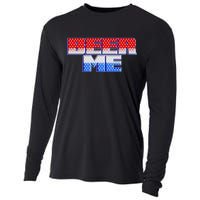 Red White And Blue Beer Me Cooling Performance Long Sleeve Crew