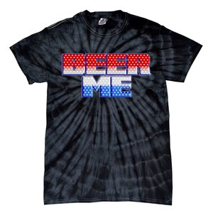 Red White And Blue Beer Me Tie-Dye T-Shirt