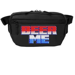 Red White And Blue Beer Me Crossbody Pack