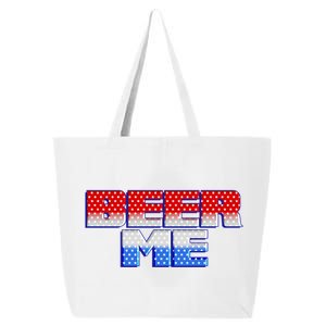 Red White And Blue Beer Me 25L Jumbo Tote