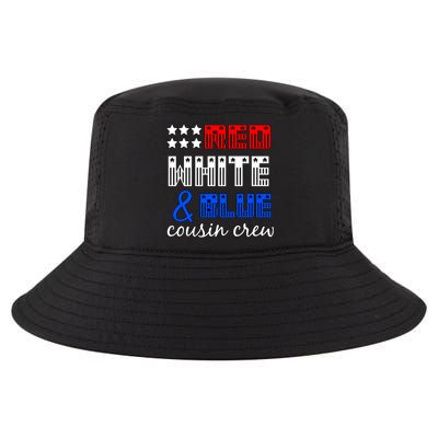 Red White And Blue Cousin Crew Cool Comfort Performance Bucket Hat