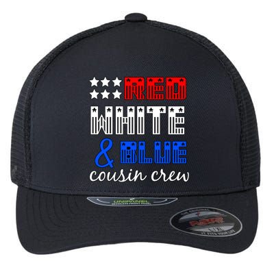 Red White And Blue Cousin Crew Flexfit Unipanel Trucker Cap