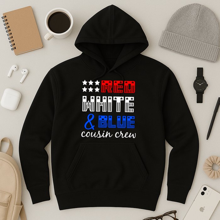 Red White And Blue Cousin Crew Hoodie