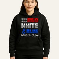 Red White And Blue Cousin Crew Hoodie
