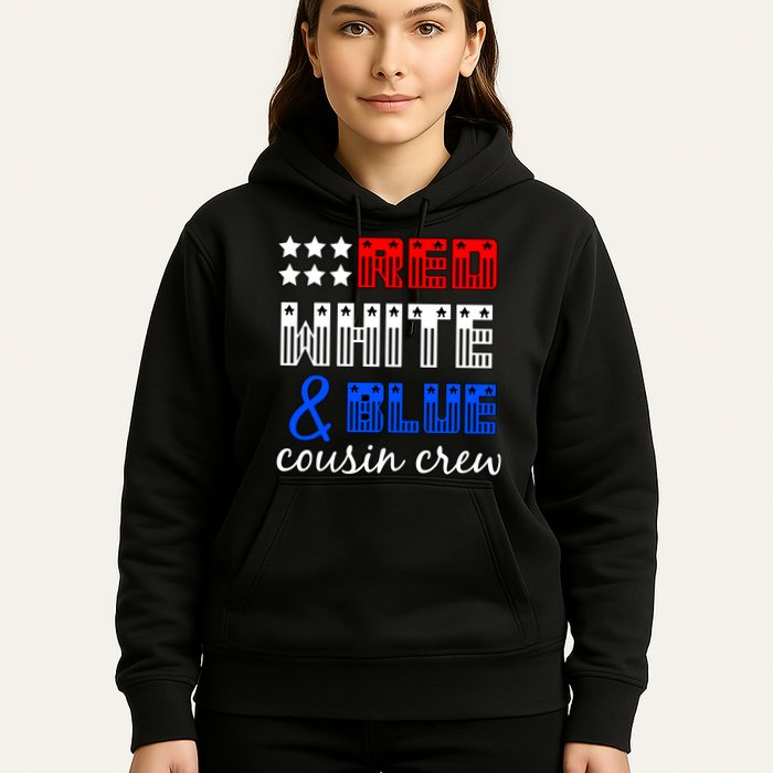 Red White And Blue Cousin Crew Hoodie