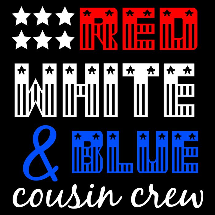 Red White And Blue Cousin Crew Hoodie