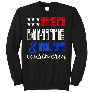 Red White And Blue Cousin Crew Sweatshirt