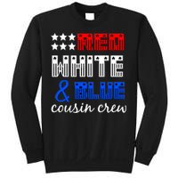 Red White And Blue Cousin Crew Sweatshirt