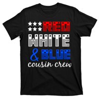 Red White And Blue Cousin Crew T-Shirt