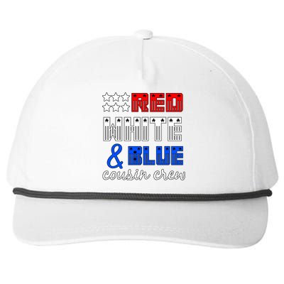 Red White And Blue Cousin Crew Snapback Five-Panel Rope Hat