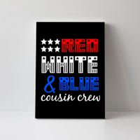 Red White And Blue Cousin Crew Canvas