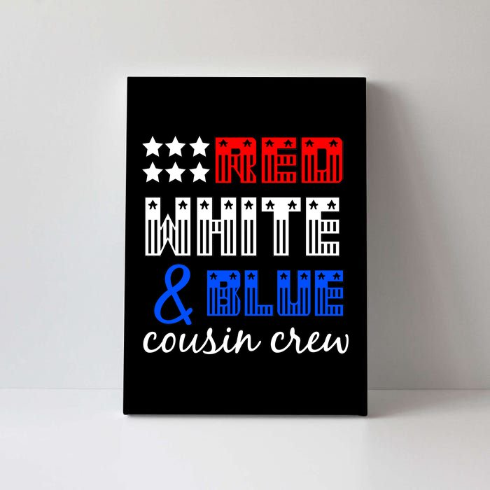 Red White And Blue Cousin Crew Canvas