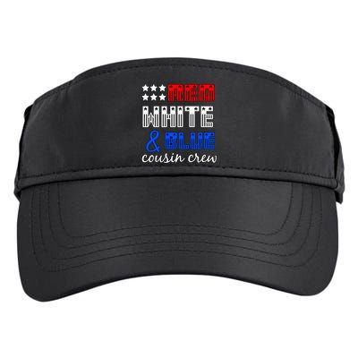 Red White And Blue Cousin Crew Adult Drive Performance Visor