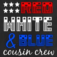 Red White And Blue Cousin Crew Adult Drive Performance Visor
