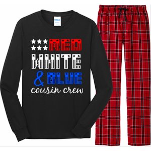 Red White And Blue Cousin Crew Long Sleeve Pajama Set