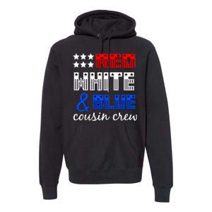 Red White And Blue Cousin Crew Premium Hoodie