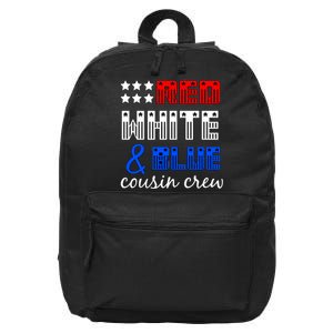 Red White And Blue Cousin Crew 16 in Basic Backpack