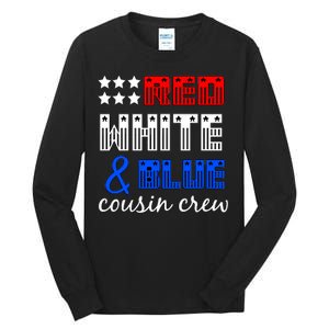 Red White And Blue Cousin Crew Tall Long Sleeve T-Shirt