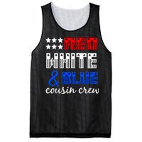 Red White And Blue Cousin Crew Mesh Reversible Basketball Jersey Tank