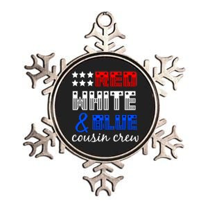 Red White And Blue Cousin Crew Metallic Star Ornament