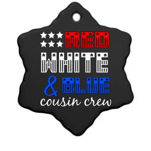 Red White And Blue Cousin Crew Ceramic Star Ornament