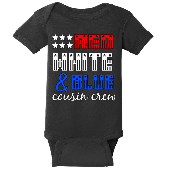 Red White And Blue Cousin Crew Baby Bodysuit