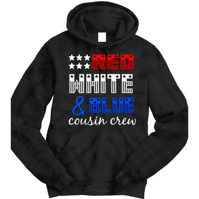 Red White And Blue Cousin Crew Tie Dye Hoodie