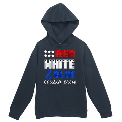 Red White And Blue Cousin Crew Urban Pullover Hoodie