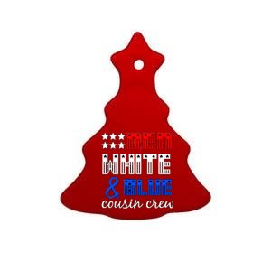 Red White And Blue Cousin Crew Ceramic Tree Ornament