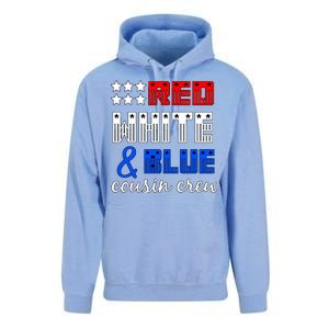 Red White And Blue Cousin Crew Unisex Surf Hoodie