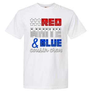 Red White And Blue Cousin Crew Garment-Dyed Heavyweight T-Shirt