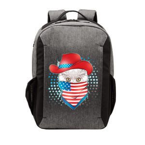 Red White and Blue Cowboy Cat Vector Backpack