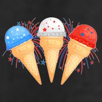 Red White and Blue USA American Ice Cream Cones Cool Comfort Performance Bucket Hat