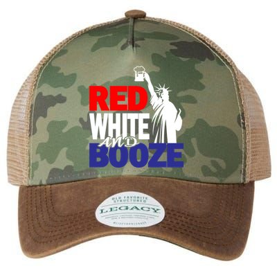 Red White and Booze USA Beer Legacy Tie Dye Trucker Hat