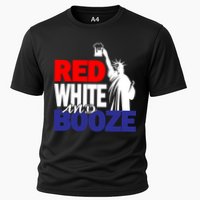 Red White and Booze USA Beer Cooling Performance Crew T-Shirt