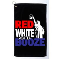 Red White and Booze USA Beer Golf Towel