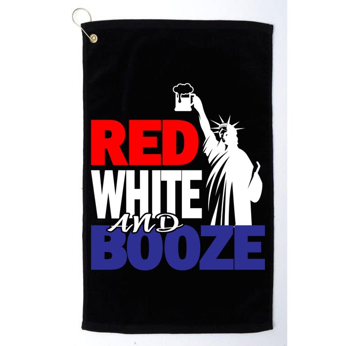 Red White and Booze USA Beer Golf Towel