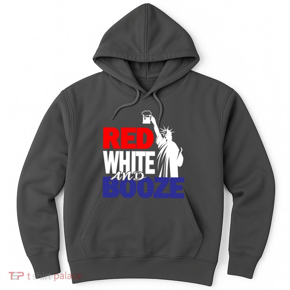 Red White and Booze USA Beer Hoodie
