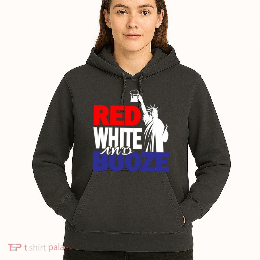 Red White and Booze USA Beer Hoodie