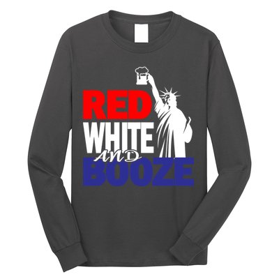 Red White and Booze USA Beer Long Sleeve Shirt