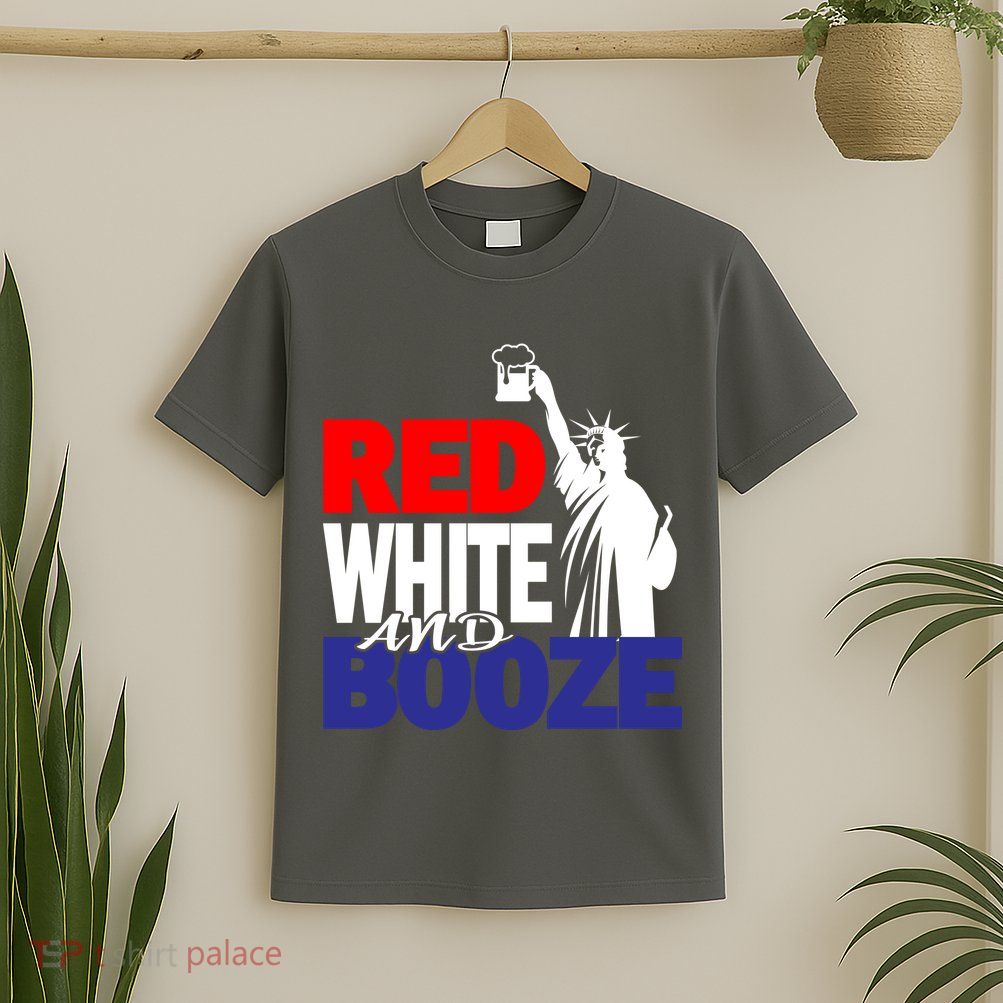 Red White and Booze USA Beer T-Shirt