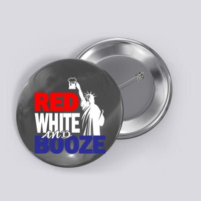Red White and Booze USA Beer Button